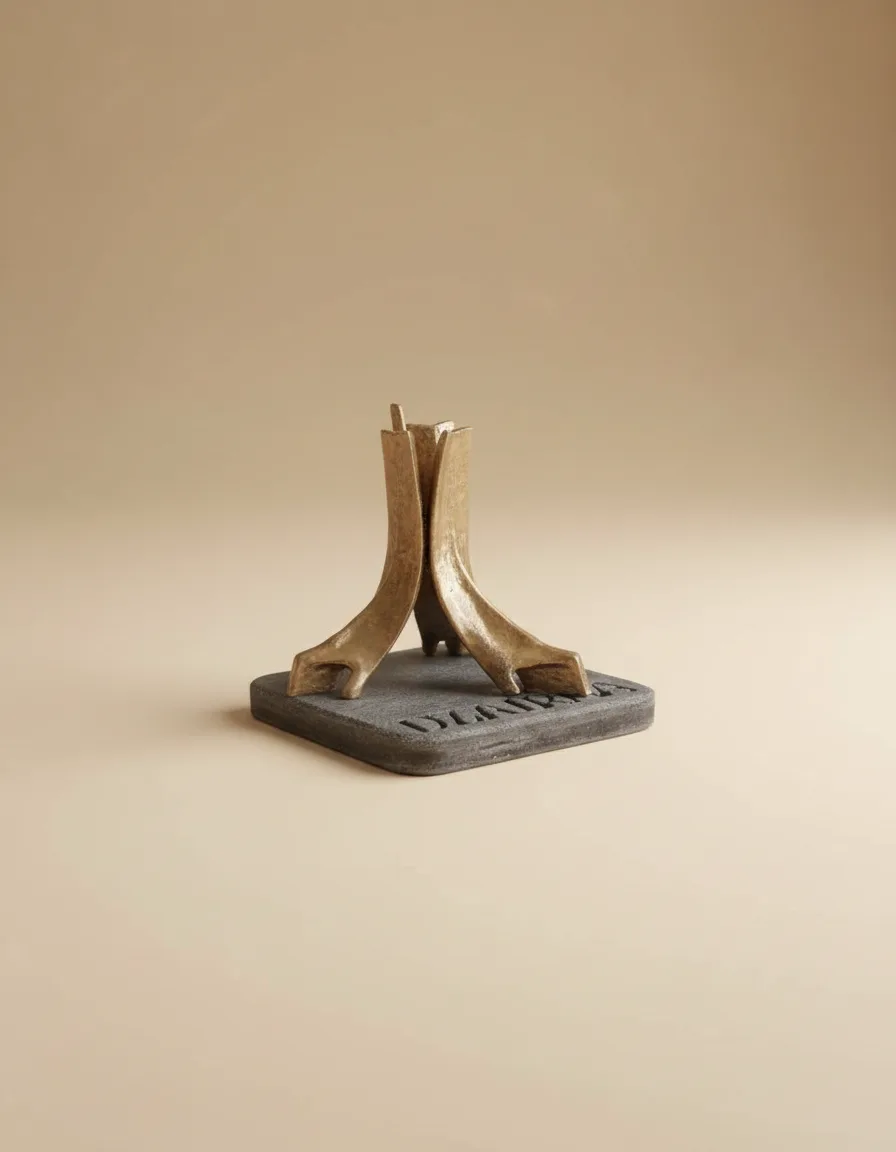 Réplique miniature du Maqam Echahid (Monument au Martyr) d'Alger - 7x7x10 cm — résine — Alger